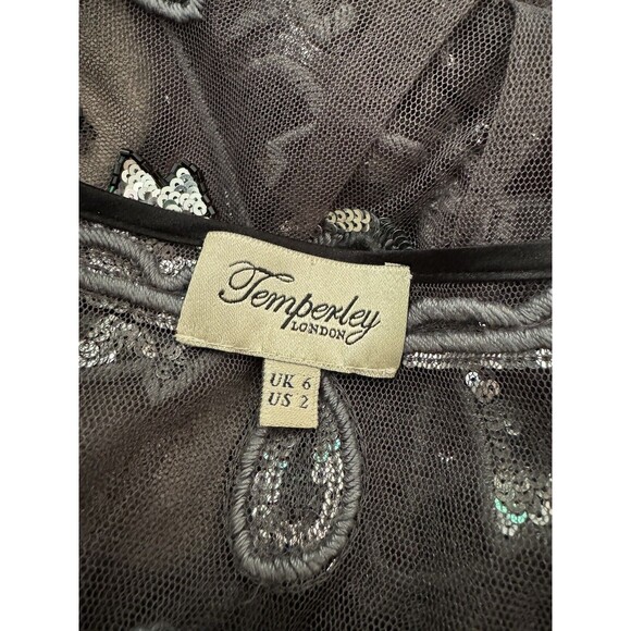 Iconic Temperley London  Dress Mesh Mini Stunning Ornate Size 2 S UK6 - Picture 10 of 12